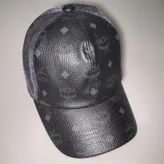 MCM キャップ ブラック モノグラム メッシュのサムネイル