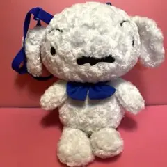 クレヨンしんちゃんシロ　スーパージャンボ　ぬいぐるみショルダーバッグ