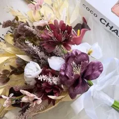 特別値下げ♪【即日発送◎】ウェディングブーケ前撮りブーケ　(ヘッドパーツ付き)