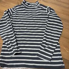 無印　ストライプ 長袖カットソー 140