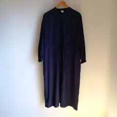 DOORS ウエストマークギャザーワンピース ネイビー