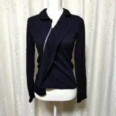 【希少、美品】トリココムデギャルソン　変形ジャケット　ジャンパー　長袖　丸襟 2026年最新】tricot COMME des GARCONS レディース ジャンパー