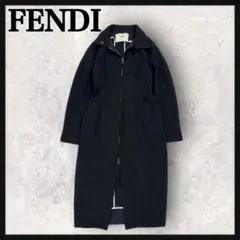 11853【美品・現行モデル】フェンディ　切りっぱなしウールコート　カシミヤ混のサムネイル