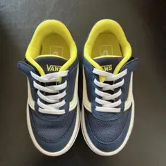 VANS キッズスニーカー ネイビー/イエロー
