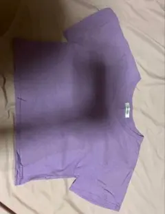 パープル コットン 半袖 Tシャツ