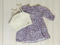 【プティマイン】花柄ワンピース　ビスチェ付き