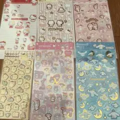 キャラクターシール 6枚セット ハローキティ マイメロ シナモン ポムポムプリン