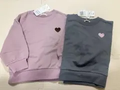 限定値引【新品】リセマイン ハートワンポイントトレーナー 裏毛　スウェット