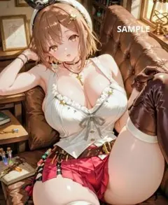 【美人美女】AIグラビア写真 錬金術師風美女【L版サイズ】