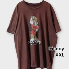 Disney公式／1937年グランピーT／XXL／ヴィンテージ風／ブラウン古着