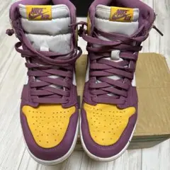 Nike Air Jordan 1 パープルイエロー ハイカット