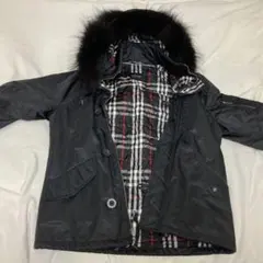 【美品】バーバリーブラックレーベル 毛皮ファージャケット ブルゾン キルティング