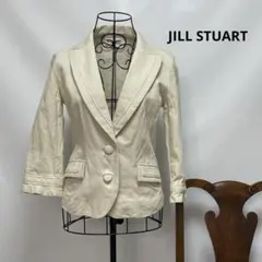 8014【JILL STUART M】アイボリー リネンテーラードジャケット