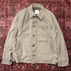 80S 実物 米軍 A-2デッキジャケット ミリタリー US.NAVY Lのサムネイル