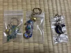 レジン製チャームセット 魚・タツノオトシゴ・月