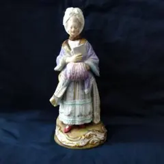 マイセン Meissen 五感シリーズ 触覚の寓意 フィギュリン 女性と鳥かご 