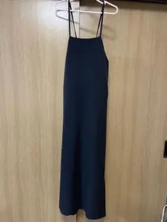 『A part by 』　キャミワンピース ロング　ブラック スリット