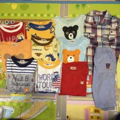 ホットビスケット&ダブルビー　半袖Tシャツ、ハーフパンツセット