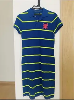 Ralph Lauren ネイビー ストライプ ポロワンピースM 新品タグ付き