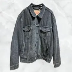 Levi's ブラックデニムジャケット XL