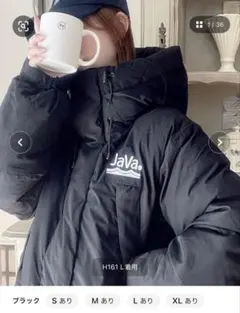 classicalelf/フェイクダウンミドル丈 オーバーサイズジャケット