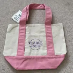 TRADER JOE'S トートバッグ クリーム/ピンク