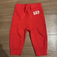 ベビーgap スウェットパンツ　赤　12〜18cm