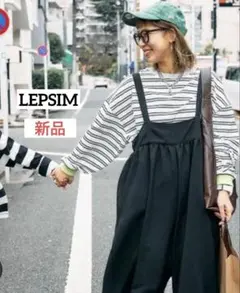 新品タグ付【LEPSIM】 みわたら企画 刺繍ボーダーT