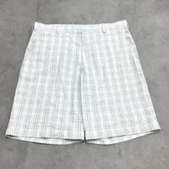 E*g様 NIKE　GOLF　ゴルフ　ショートパンツ　古着　チェック柄　ホワイト