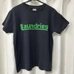 laundry グレーTシャツ　　すみ黒色