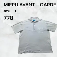 MIERU AVANT-GARDE ポロシャツ ホワイト Lサイズ 半袖古着