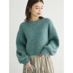 Green Parks ELENCARE DUE ミックスシャギーニット