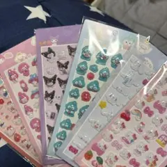 海外製サンリオエアーシール6枚セット　レターセット付き