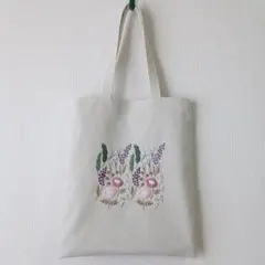花園の刺繍のサブバッグ