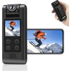 小型カメラ ボディカメラ WiFi スマホ連動 写真撮影　ミニ