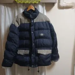 ダウンジャケット ブラック/ベージュ