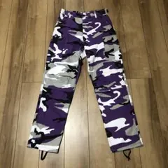 美中古/US軍物ROTHCOロスコ BDU カーゴパンツ パープルカモ迷彩(S)のサムネイル