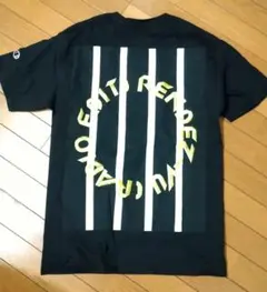 Champion ブラック Tシャツ　バックプリント　刺繍　 ユニセックス