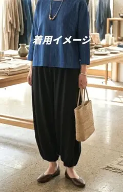 新品 中川政七商店 あったか小格子もんぺパンツ あったかモンペパンツ