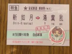 ミルキーサブウェイ 特急券風イラストカード アニメイト 特典 カート