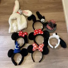 ディズニー＆スヌーピー カチューシャセット 8個 TDL TDS USJ