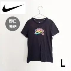 ナイキ NIKE TEE レディース L 半袖 Tシャツ 黒 ロゴ 夏 古着
