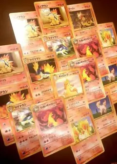【旧裏】ポケカ 16枚セットマグマラシ、ヒノアラシ、わるいギャロップのサムネイル
