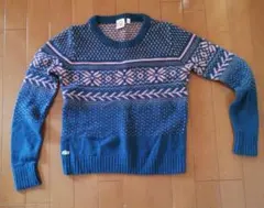 LACOSTE ブルー ピンク セーター