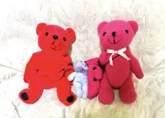 熊　ぬいぐるみ　3種