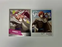 （96）　銀魂　カムイ フォト風メタルステッカー コレクション　2枚セット