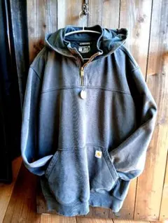 カーハート レインディフェンダー ルーズフィット ハーフジップ パーカーXL