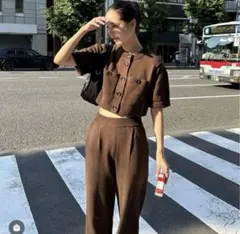 AMERI】PLAYFUL TWEED JACKET＆PANTS セットアップ - メルカリ