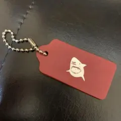 COACH 赤　レザータグキーホルダー