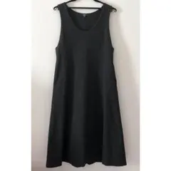 ユニクロ　ブラッシュドジャージージャンパースカート